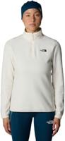 The North Face 100 Glacier 1/4 Zip Fleece Dames White Dune/NPF M - thumbnail
