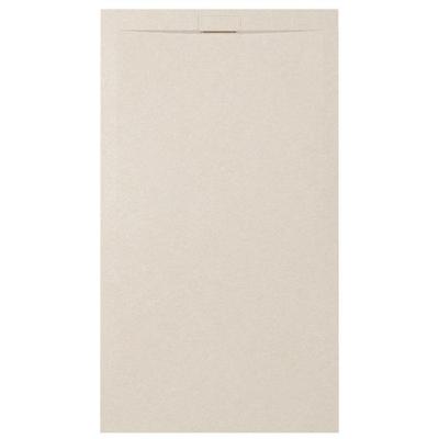 Zenon Essenza Minimal douchevloer - 100x80cm - antislip - antibacterieel - mineraalmarmer - rechthoek - Vertigo cream (beige) 400000000000044949