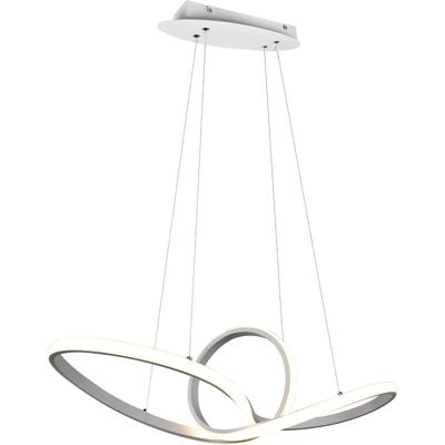 Dimbare LED Hanglamp 28W - Natuurlijk Wit 4000K - Aluminium Mat Wit