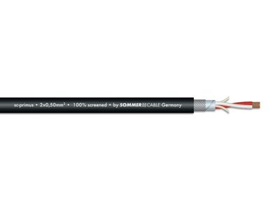 SOMMER CABLE Microphone Cable 2x0.50 100m bk SC-Primus FRNC