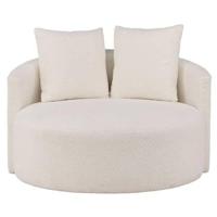 Rebellenclub Vaian Loungefauteuil XL - Wit - thumbnail