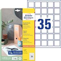 Avery-Zweckform QR-code etiketten L7120-25 (N/A ),Wit, Vierkant, 875 stuk(s), Permanent hechtend - thumbnail