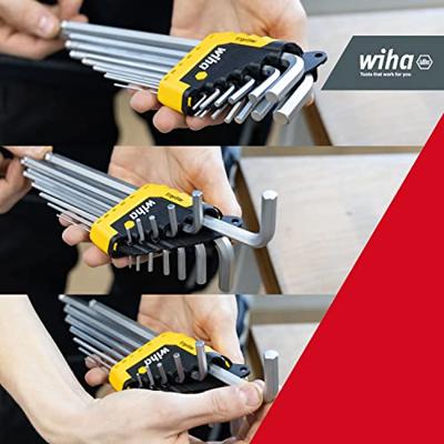 Wiha Stiftsleutelset | in ErgoStar houder | |eskantkogelkop | MagicRing | 14-delig | mat verchroomd | inchuitvoering | in blister - 43852 - 43852 - thumbnail