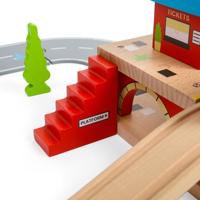 Bigjigs houten rails bovengronds treinstation, 5dlg. - thumbnail