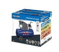 Compressor - MECAFER - 425794 - Blauw - 50 L - 2 PK - 8 Bar - thumbnail