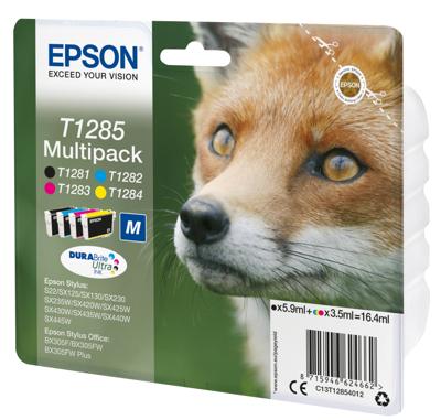 Huismerk Epson T1285 Inktcartridges Multipack (zwart + 3 kleuren) Huismerk Epson T1285 Inktcartridges Multipack (zwart + 3 kleuren)