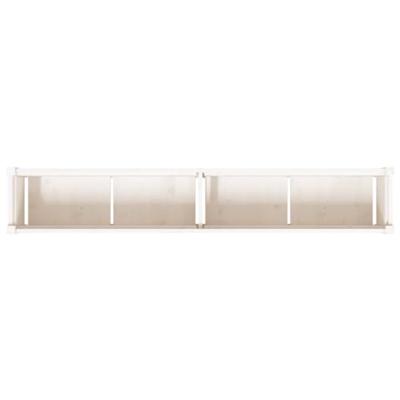 VidaXL Plantenbakken 2 st cm massief grenenhout wit