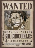 Poster One Piece - Wanted Crocodile Wano 38x52cm - thumbnail