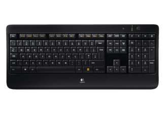 Logitech K800 toetsenbord RF Draadloos QWERTY US International Zwart