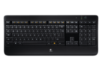 Logitech K800 toetsenbord RF Draadloos QWERTY US International Zwart - thumbnail