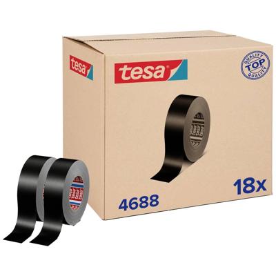 tesa tesaband 4688 Standard 04688-00000-00 Textieltape Zwart (l x b) 50 m x 50 mm 18 stuk(s) tesa tesaband 4688 Standard 04688-00000-00 Textieltape Zwart (l x b) 50 m x 50 mm 18 stuk(s)