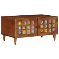 Salontafel Bruin 80 x 50 x 40 cm Massief Mango Hout - thumbnail