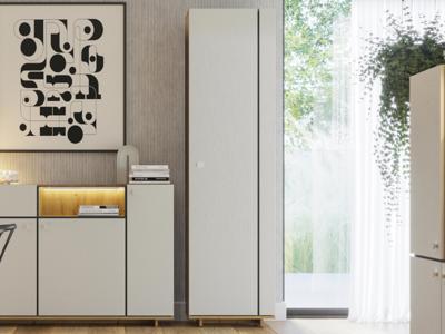 Kolomkast MODO 1 deur artisan eik/alpine wit Kolomkast MODO 1 deur artisan eik/alpine wit