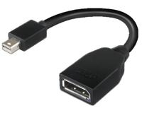 Lenovo 4X90L13971 DisplayPort Adapter [1x Mini-DisplayPort stekker - 1x DisplayPort bus] Zwart 0 mm - thumbnail