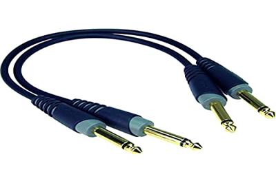Klotz AU-JJ0060 2x patchkabel mono 6.35 mm recht 60 cm Klotz AU-JJ0060 2x patchkabel mono 6.35 mm recht 60 cm