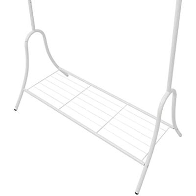 VidaXL Kledingrek staal wit