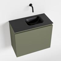 MONDIAZ OLAN 60cm toiletmeubel army. LEX wastafel urban rechts geen kraangat - thumbnail
