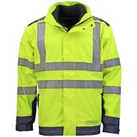 Asatex Weer-, vlam-/veiligheidsjack | maat M | geel/blauw | 98 % polyester / 2 % carbon | 1 stuk - 3850G/M 3850G/M - thumbnail