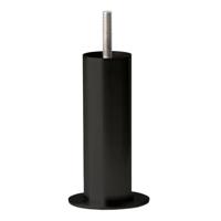 Stalen meubelpoot zwart rond ø 4 cm en hoogte 14 cm (M8) - thumbnail