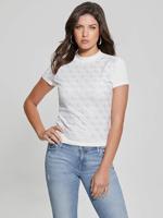 Guess 4G-Logo T-Shirt Dames Wit - Maat S - Kleur: Wit | Soccerfanshop - thumbnail