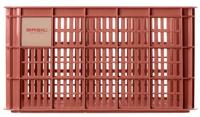 Gerecyclede fietskrat Basil Crate L 40.0 liter39 x 49 x 26 cm - terra red - thumbnail