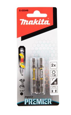 Makita E-03349 E-03349 TX-bit Aandrijving: 1/4 (6,3 mm) Uitvoering: TX TX 20 50 mm