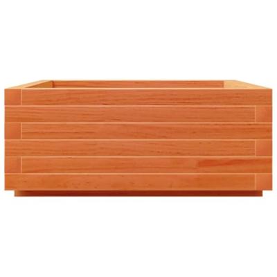 VidaXL Plantenbak 60x60x26,5 cm massief grenenhout wasbruin VidaXL Plantenbak 60x60x26,5 cm massief grenenhout wasbruin