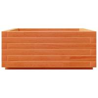 VidaXL Plantenbak 60x60x26,5 cm massief grenenhout wasbruin - thumbnail