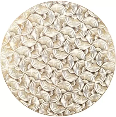 Decoris placemat waaier 38cm goud
