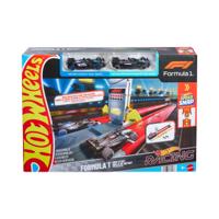 Hot Wheels JKM88 Raceauto en baanset, meerkleurig - thumbnail