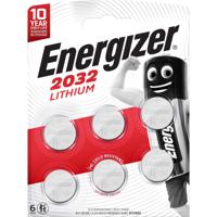 Energizer Knoopcel CR2032 3 V 6 stuk(s) 240 mAh Lithium CR2032 - thumbnail
