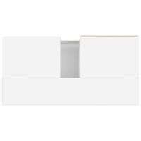 Badkamerkast 65x33x60 cm bewerkt hout wit - thumbnail