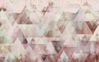 Noordwand Komar Pure Fotobehang Triangles Red - P018B-VD4 - thumbnail