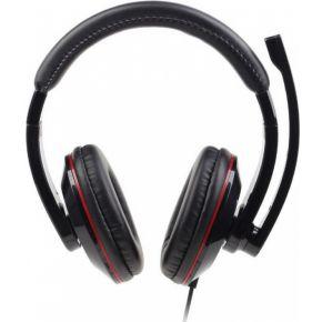 Headset Glossy Zwart USB Headset Glossy Zwart USB