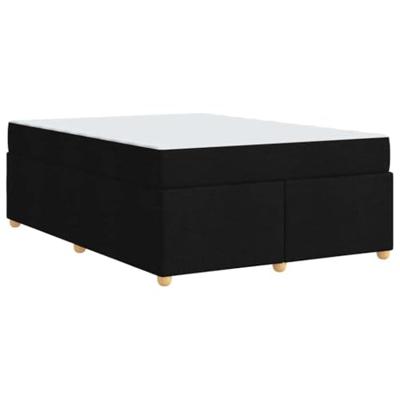 Bedframe met matras Zwart 140 x 200 cm Stof