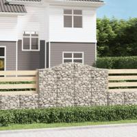 Schanskorven 10 st gewelfd 200x50x140/160 cm ijzer - thumbnail