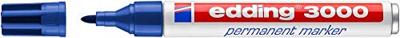 Edding 3000 4-3000003 Permanent marker Blauw Watervast: Ja