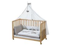 roba Babybed Room Bed 60 x 120 cm (Jumbo Twins grijs, Naturel) - thumbnail