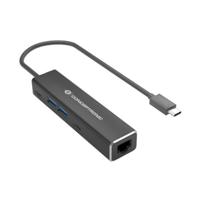 CONCEPTRONIC ABBY13B Gigabit Ethernet USB 3.2 Gen 1 adapter met USB-hub, GbE, USB-A x 2, USB-C x 2 - thumbnail