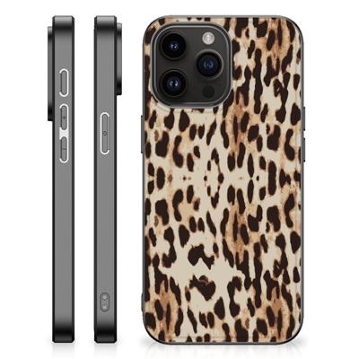 iPhone 15 Pro Max Dierenprint Telefoonhoesje Leopard