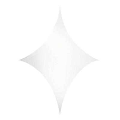 Showtec Stretch Shape diamond stretchdoek 375x250cm wit