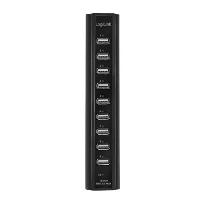 LogiLink UA0096 UA0096 USB-hub 10 poorten USB-A USB 2.0 480 MBit/s Zwart LogiLink UA0096 UA0096 USB-hub 10 poorten USB-A USB 2.0 480 MBit/s Zwart