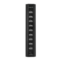 LogiLink UA0096 UA0096 USB-hub 10 poorten USB-A USB 2.0 480 MBit/s Zwart - thumbnail