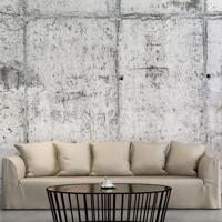 Zelfklevend fotobehang - Betonnen Muur, Urban, Grijs, Premium Print - thumbnail