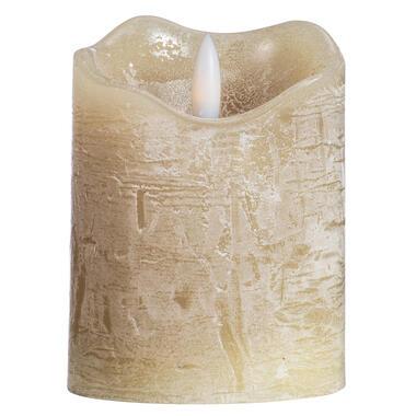 LED Kaars Rustiek - groen - 10xØ7,6 cm - Leen Bakker