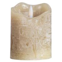 LED Kaars Rustiek - groen - 10xØ7,6 cm - Leen Bakker - thumbnail