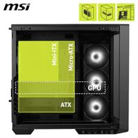 ATX Semi-toren BehuizingMSI MAG PANO 100R PZ Zwart - thumbnail