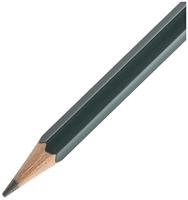 Potlood Faber-Castell 119006 Zeshoekig 6B Zwart Groen Ecologisch (12 Stuks) - thumbnail