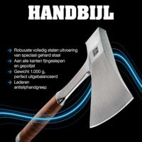 Halder 3555.375 Handbijl 370 mm 1000 g - thumbnail