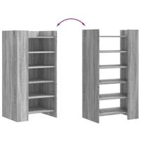 Schoenenkast 52x37,5x100 cm bewerkt hout grijs sonoma eiken - thumbnail